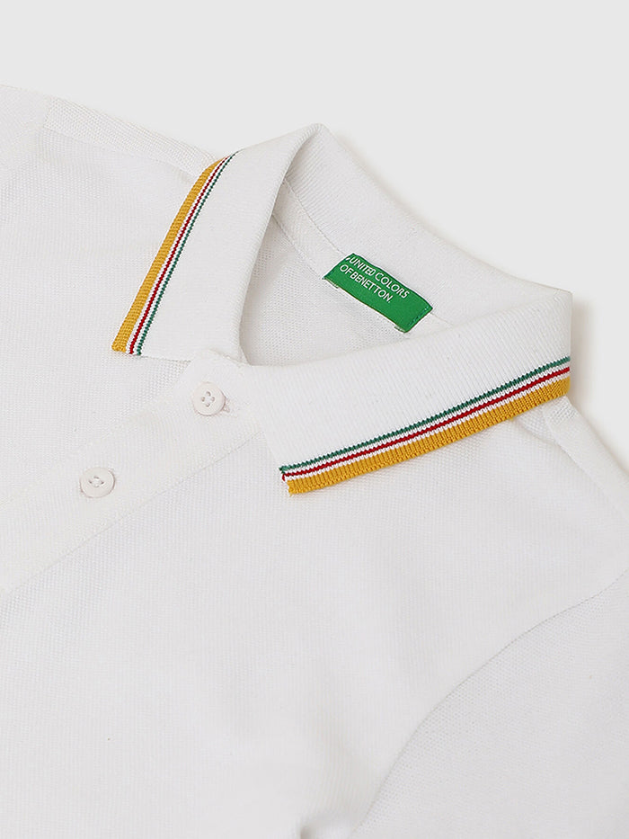 BOYS PRINTED POLO COLLAR T-SHIRT