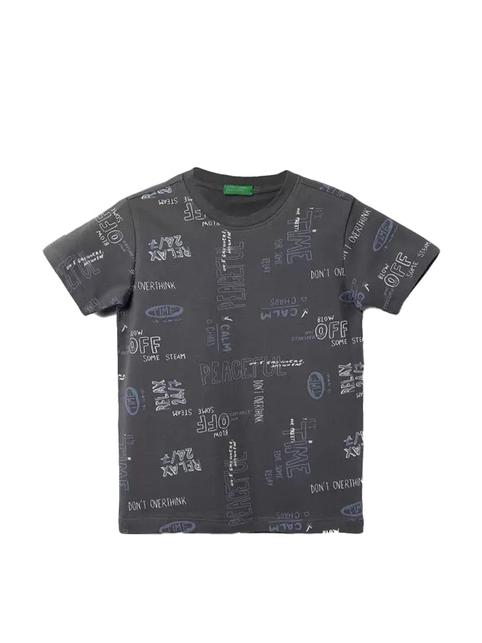 Boys Printed Pure Cotton T Shirt