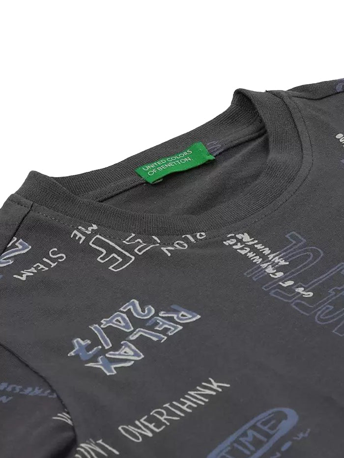 Boys Printed Pure Cotton T Shirt