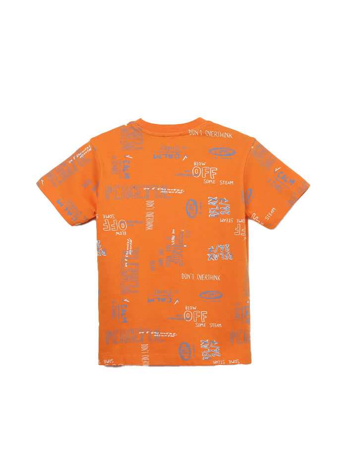 PRINTED CREW NECK REGULAR-FIT T-SHIRT