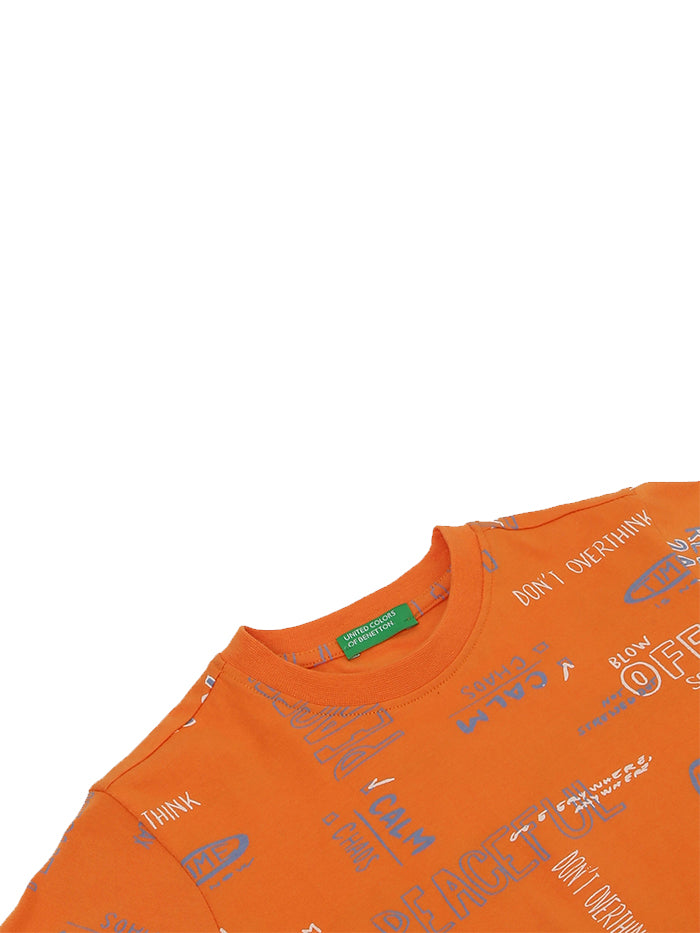 PRINTED CREW NECK REGULAR-FIT T-SHIRT