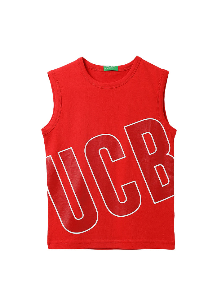 COTTON PRINTED ROUND NECK BOYS TOPS