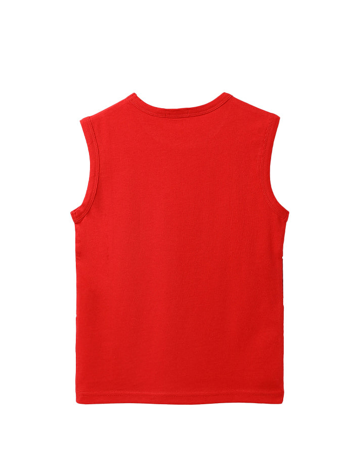 COTTON PRINTED ROUND NECK BOYS TOPS