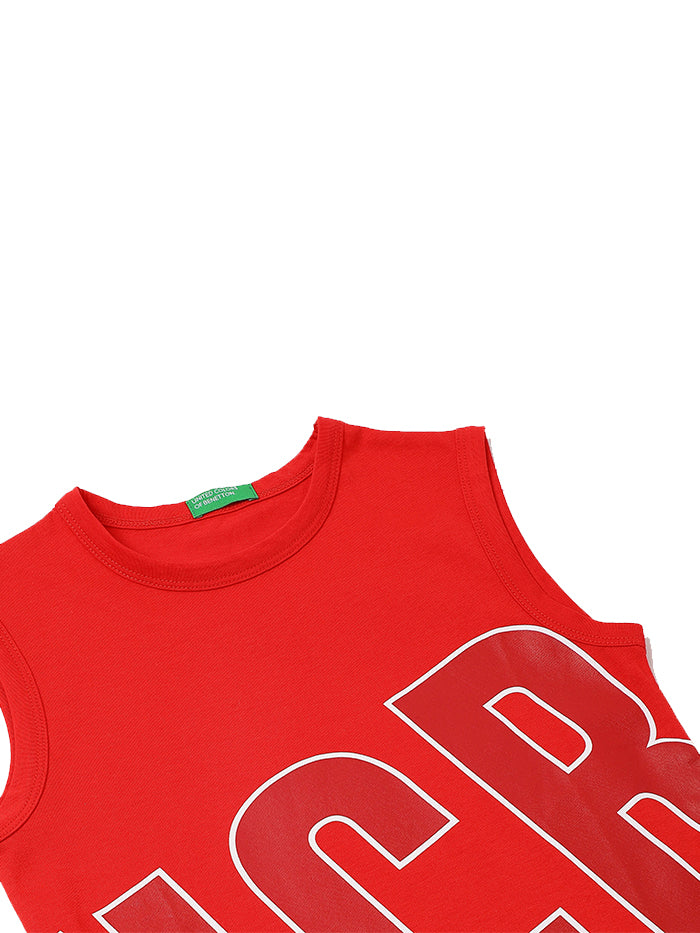 COTTON PRINTED ROUND NECK BOYS TOPS