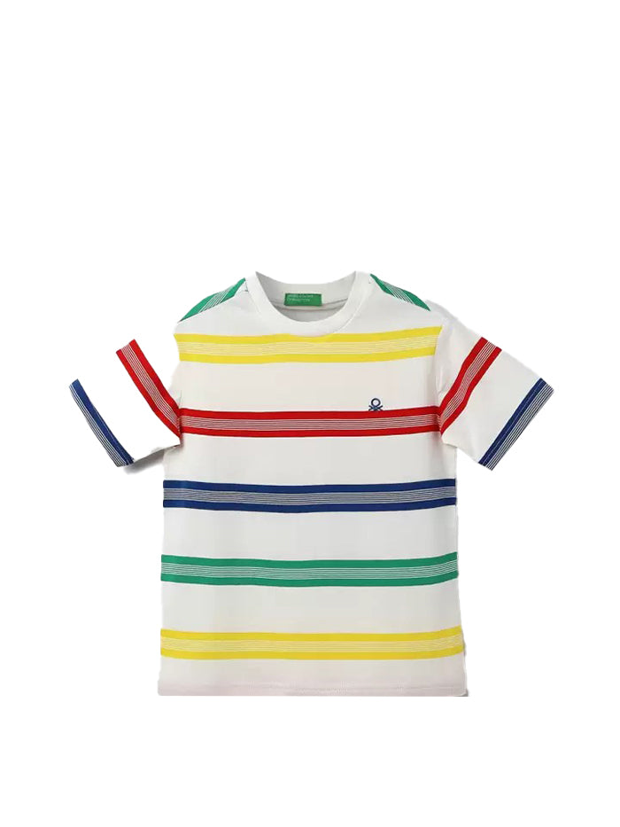Boys Striped Pure Cotton T Shirt