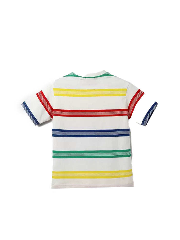 Boys Striped Pure Cotton T Shirt