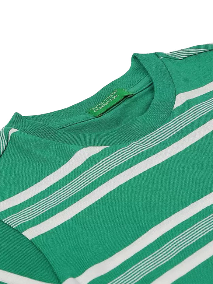 Boys Striped Pure Cotton T Shirt