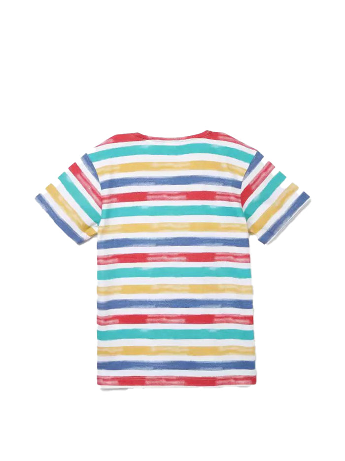 Boys Striped Pure Cotton T Shirt