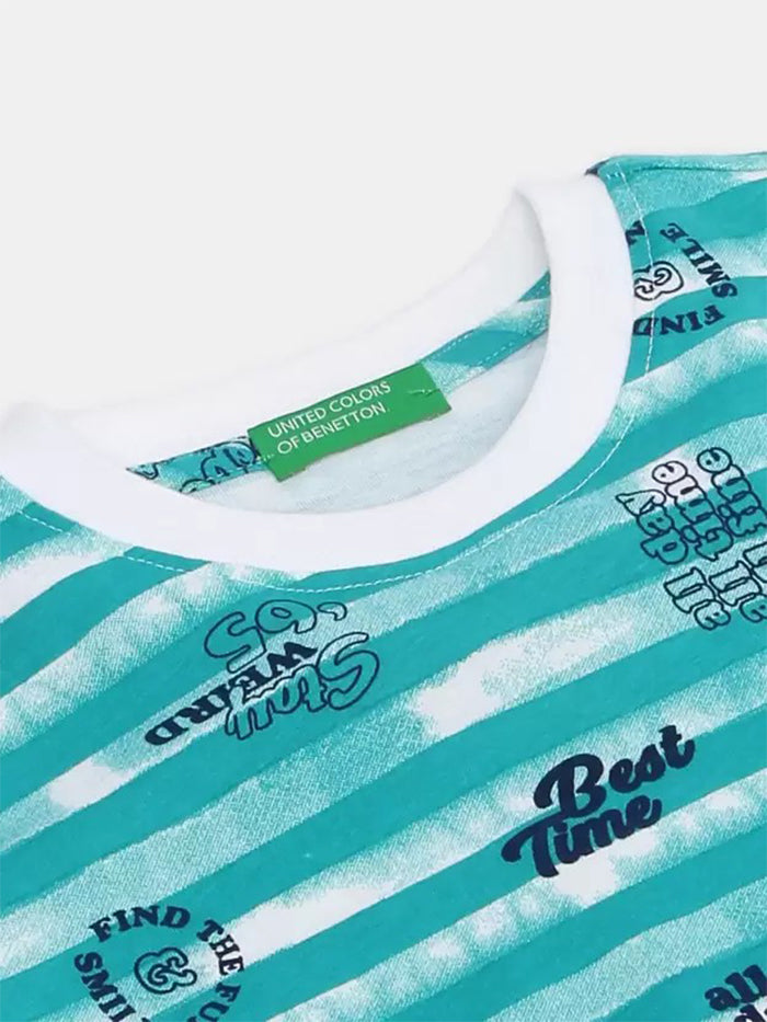 Boys Printed Pure Cotton T Shirt