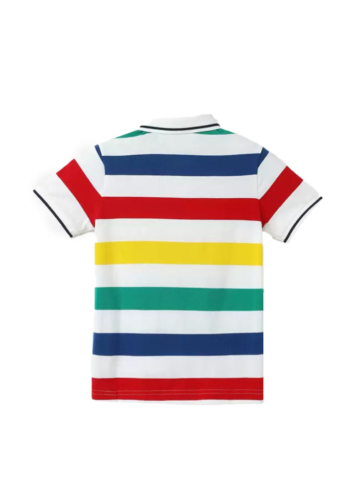 Boys Striped Pure Cotton T Shirt