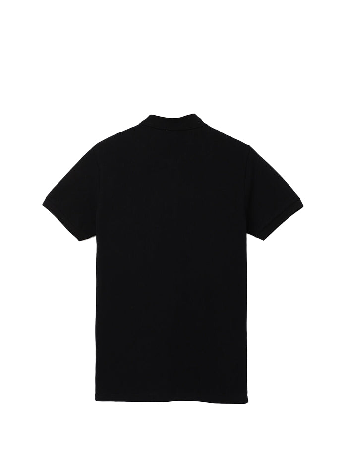 REGULAR FIT POLO NECK SOLID PATTERN T-SHIRT