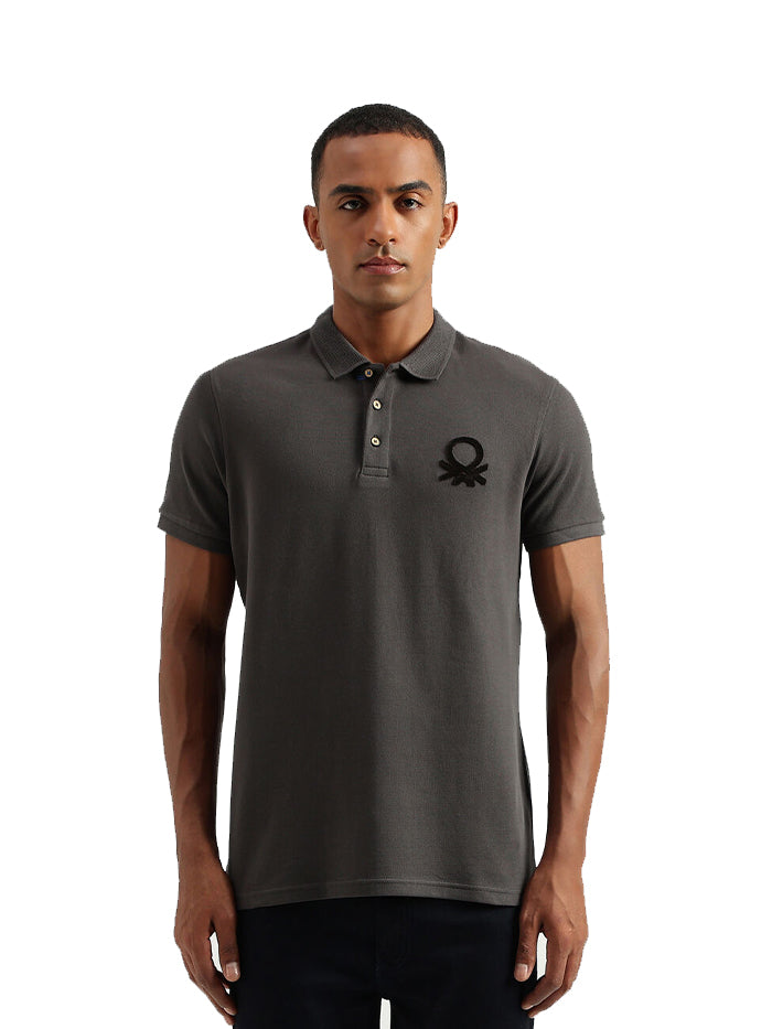 MEN'S REGULAR FIT POLO COLLAR SOLID T SHIRTS