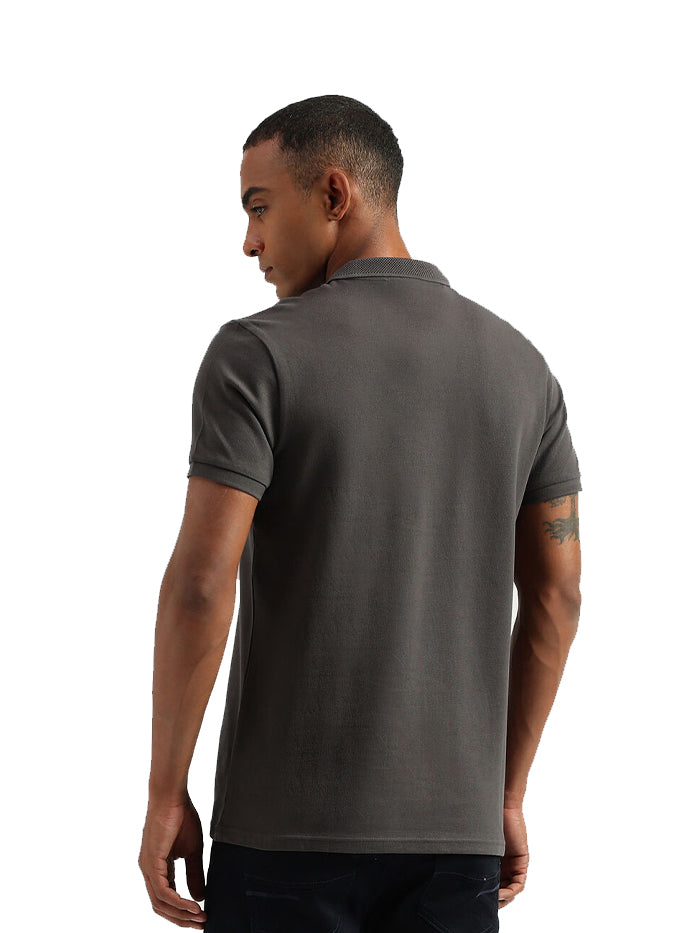 MEN'S REGULAR FIT POLO COLLAR SOLID T SHIRTS