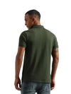 Men Solid Polo Neck Cotton Green T-Shirt