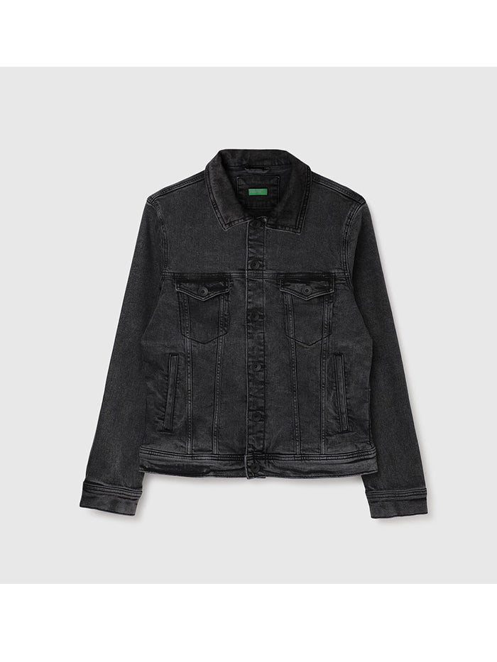 REGULAR FIT SPREAD SOLID JACKET