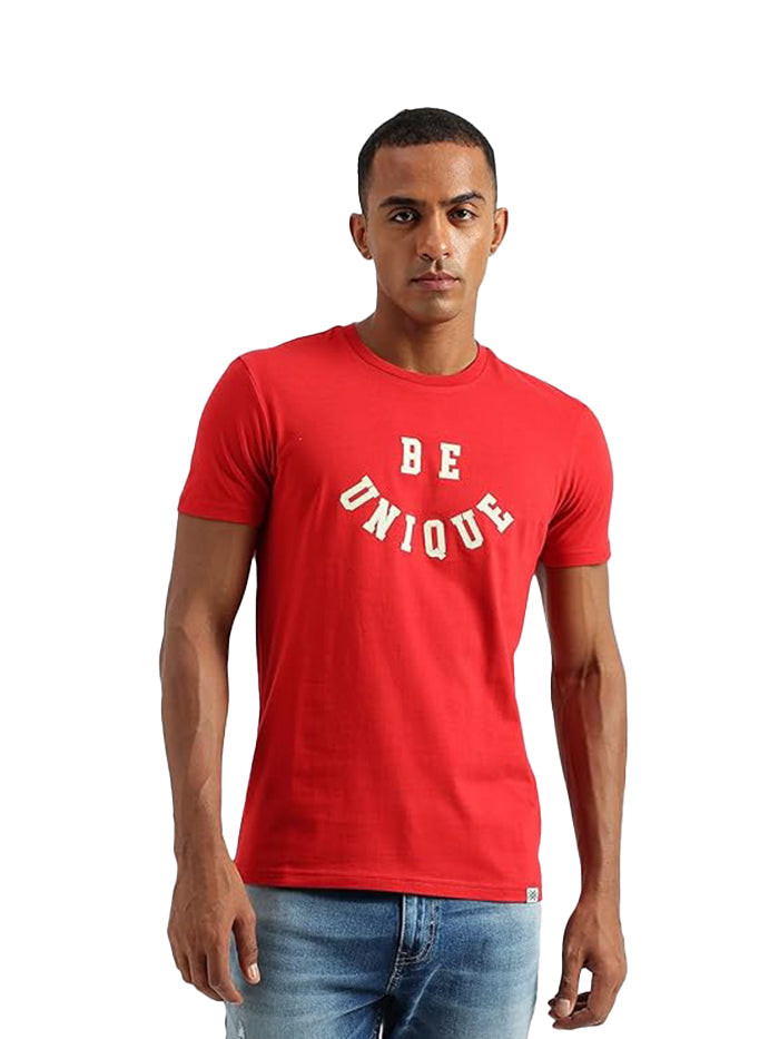 Regular Fit Round Neck Embroidery Tshirts