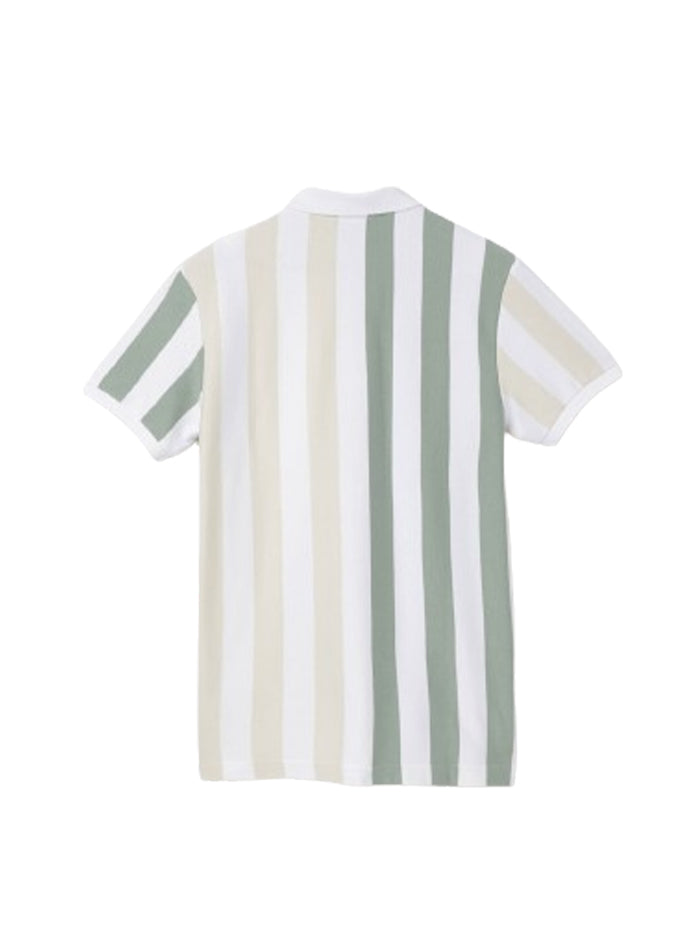 REGULAR FIT POLO COLLAR STRIPED T-SHIRT