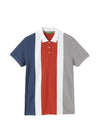 REGULAR FIT POLO COLLAR STRIPED T-SHIRT