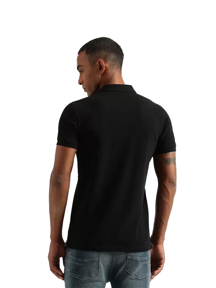 Men Typography Polo Neck T-Shirt