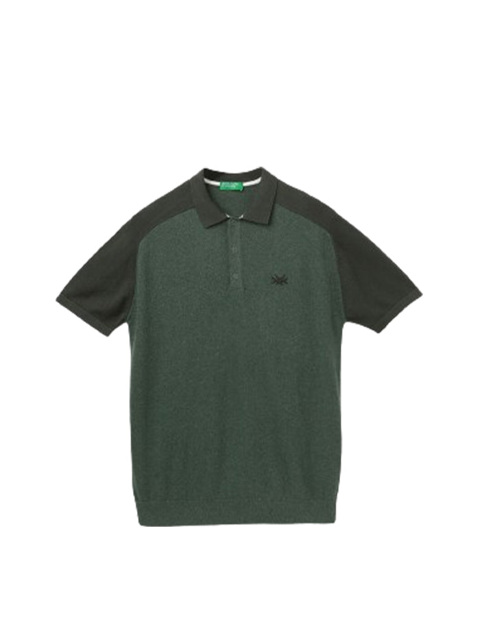 MEN&#39;S REGULAR FIT POLO NECK SOLID T-SHIRT