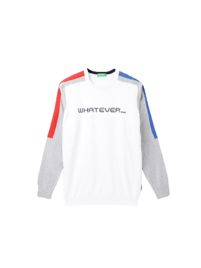 REGULAR FIT ROUND NECK GRAPHIC SWEATER