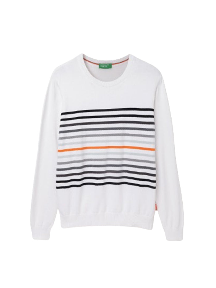 REGULAR FIT ROUND TRICOT SWEATER