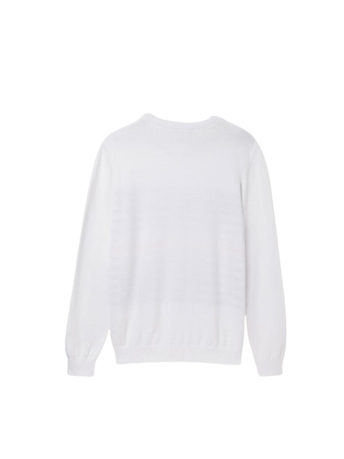 REGULAR FIT ROUND TRICOT SWEATER