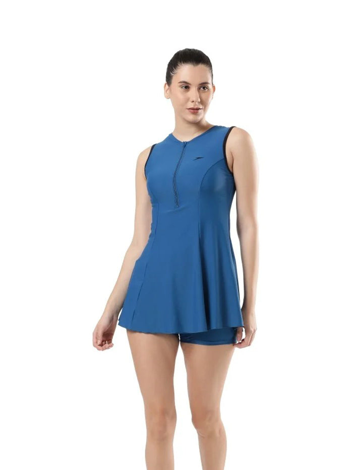 Speedo Adult Female Closedback Swim Dress Essential With Boyleg - 8FS878P035