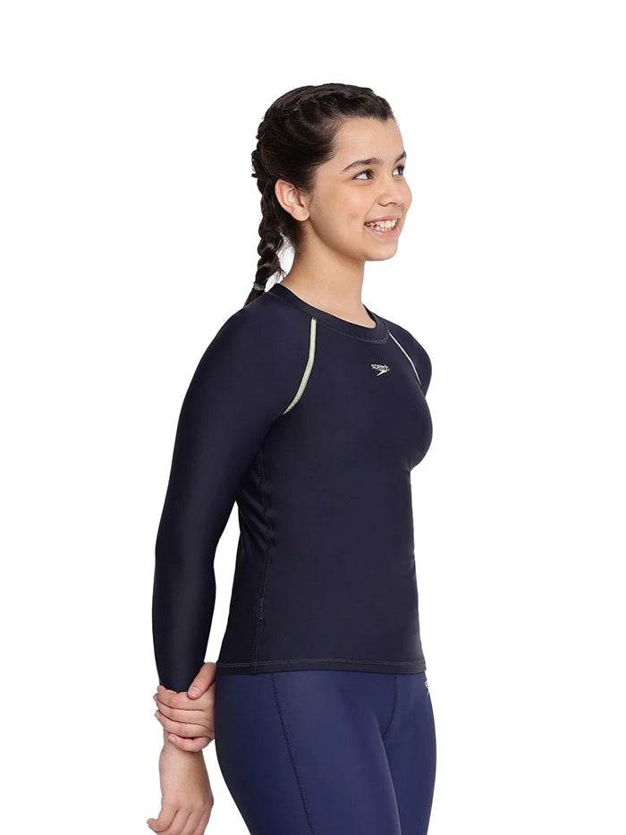 Speedo Junior Female Long Sleeve Suntop - 8GS73106875