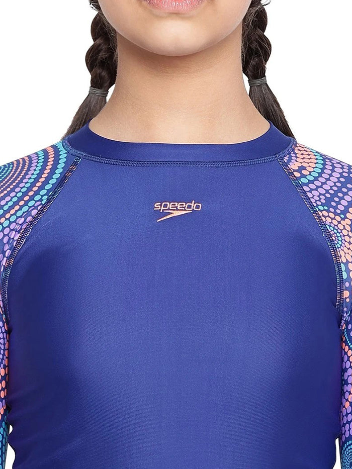 Speedo Junior Female Long Sleeve Suntop - 8GS73115212