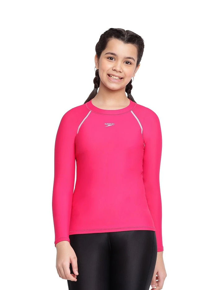 Speedo Junior Female Long Sleeve Suntop - 8GS73115426