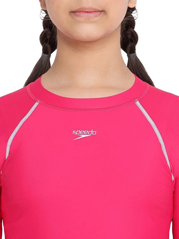 Speedo Junior Female Long Sleeve Suntop - 8GS73115426