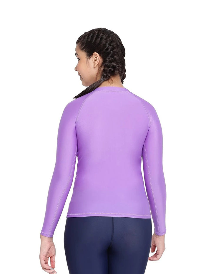 Speedo Junior Female Long Sleeve Suntop - 8GS73115428