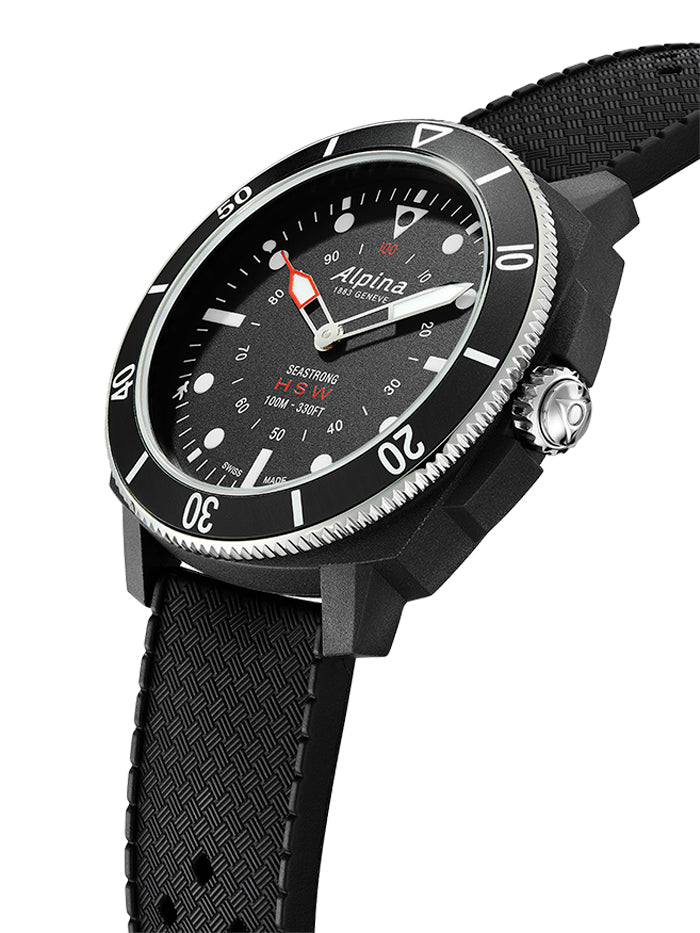 ALPINA SEASTRONG HOROLOGICAL BLACK SMARTWATCH