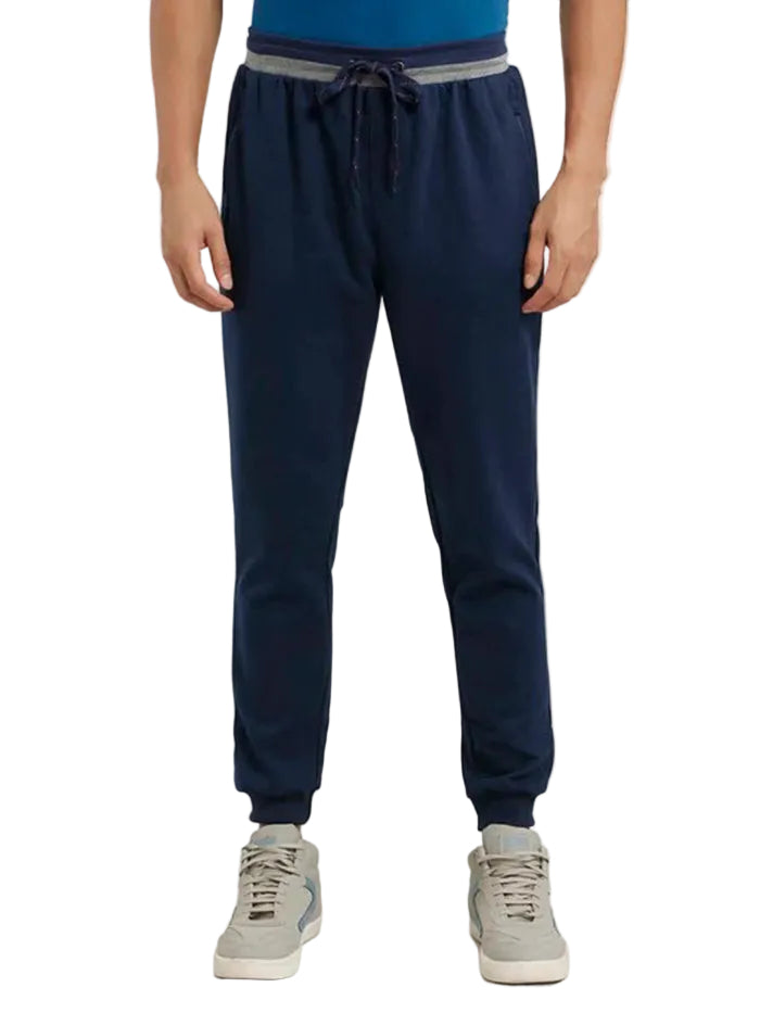 Super Combed Cotton Rich Pique Slim Fit Jogger - Navy