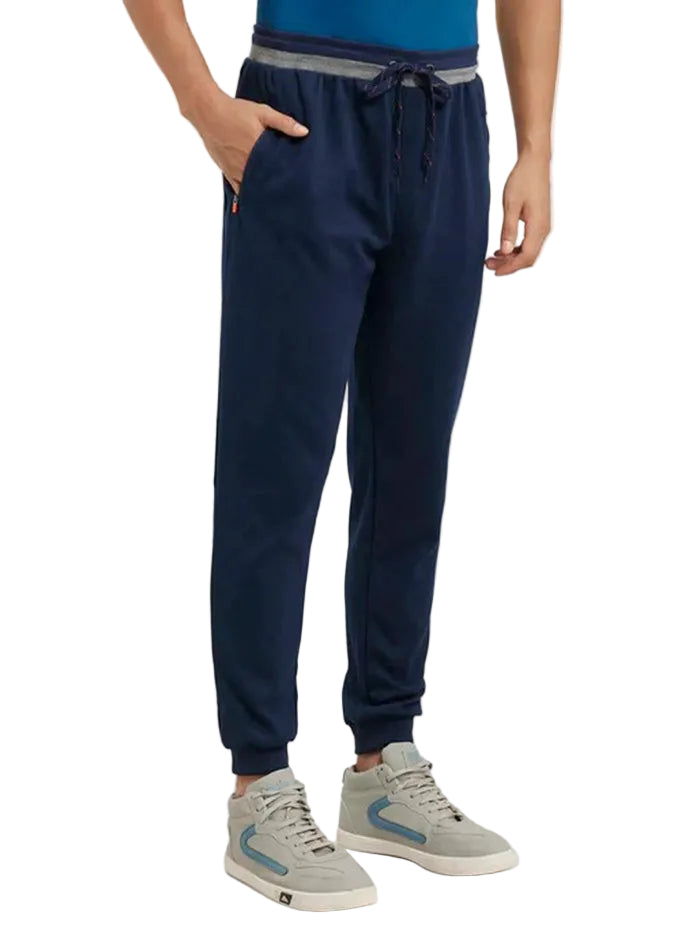 Super Combed Cotton Rich Pique Slim Fit Jogger - Navy