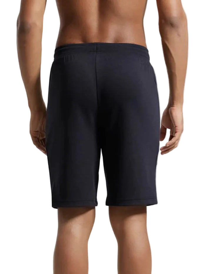 Super Combed Cotton Rich Straight Fit Shorts with Zipper Pockets - Black