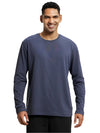 Men&#39;s Super Combed Cotton Rich Solid Round Neck Full Sleeve Odyssey grey T-Shirt