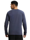 Men&#39;s Super Combed Cotton Rich Solid Round Neck Full Sleeve Odyssey grey T-Shirt