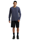 Men&#39;s Super Combed Cotton Rich Solid Round Neck Full Sleeve Odyssey grey T-Shirt