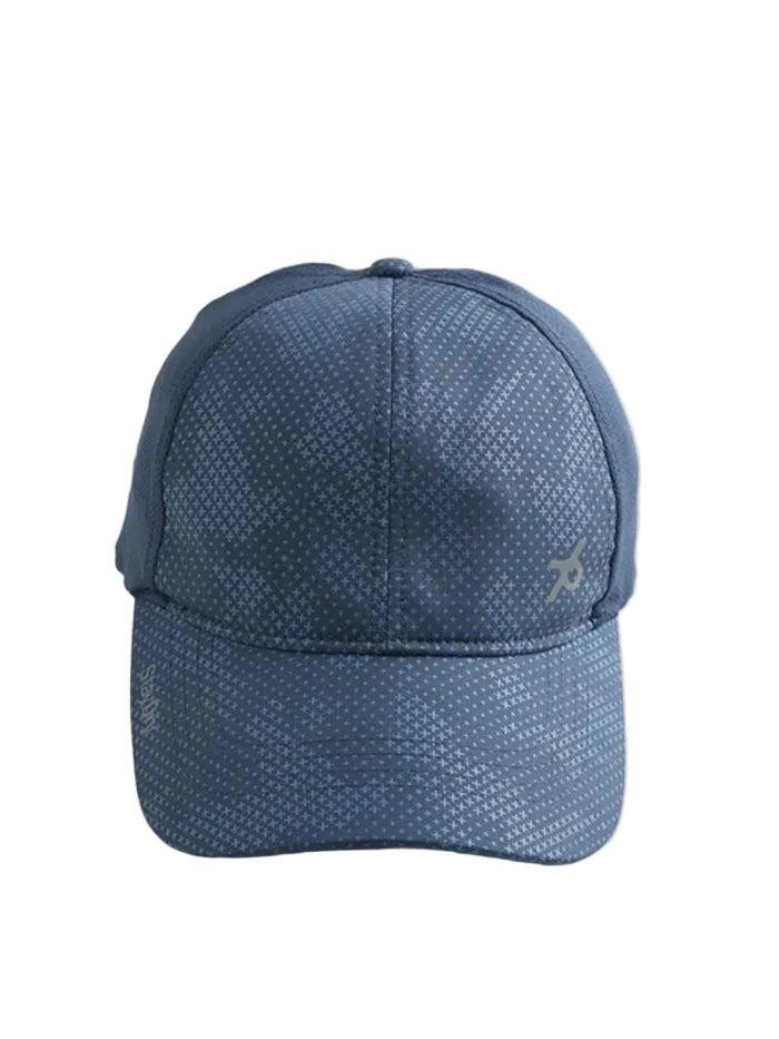 Printed Cap with Adjustable Back Closure and StayDry Technology - Navy