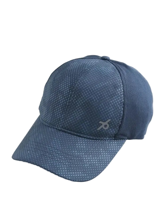 Printed Cap with Adjustable Back Closure and StayDry Technology - Navy