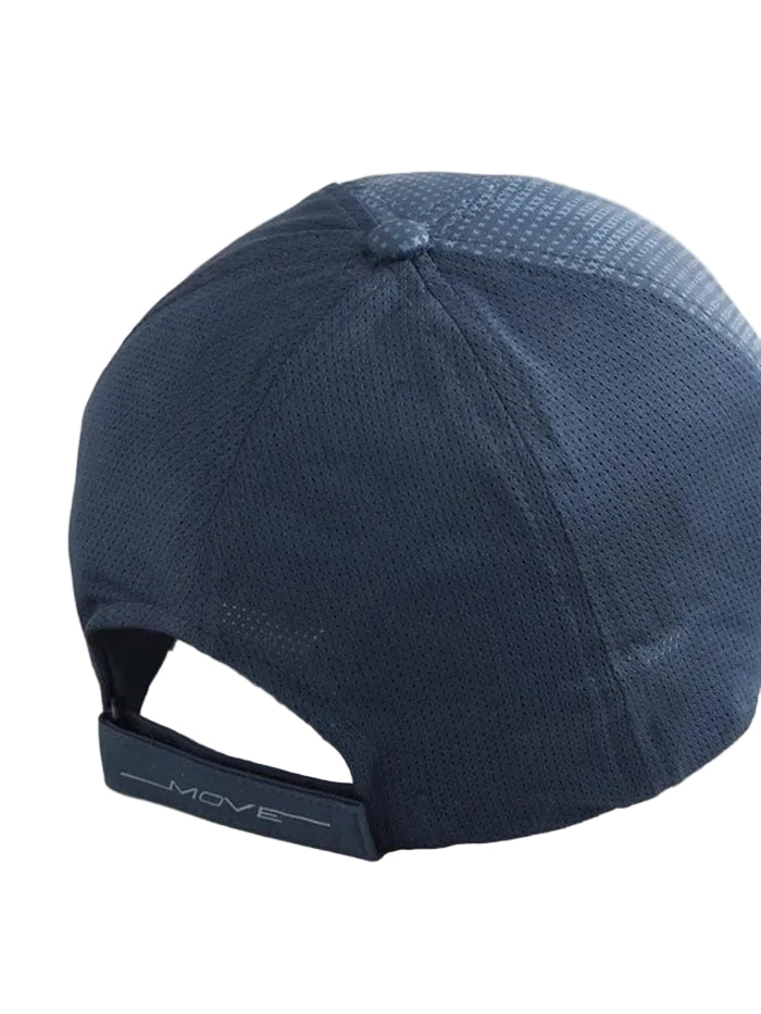 Printed Cap with Adjustable Back Closure and StayDry Technology - Navy