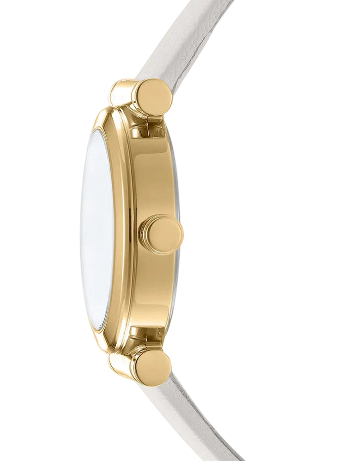 DKNY DK1L090L0025 LADIES WHITE LEATHER WATCH