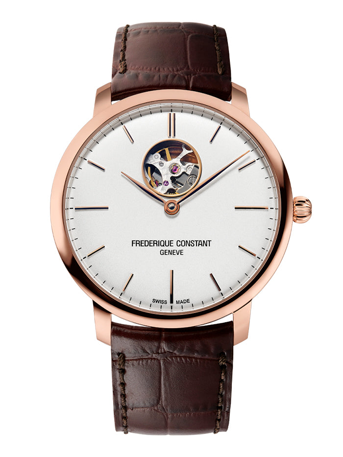 FREDERIQUE CONSTANT CLASSICS SLIMLINE HEART BEAT AUTOMATIC WATCH