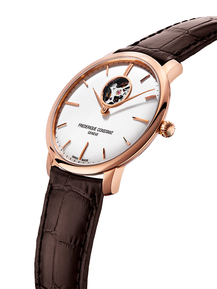 FREDERIQUE CONSTANT CLASSICS SLIMLINE HEART BEAT AUTOMATIC WATCH