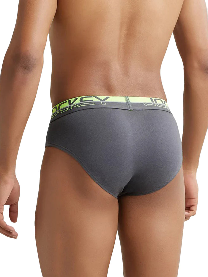 Men&#39;s Super Combed Cotton Solid Asphalt Brief