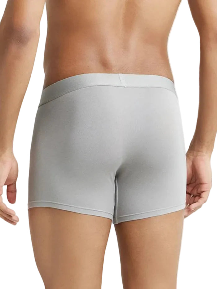 Tencel Micro Modal Cotton Elastane Stretch Solid Trunk with Natural StayFresh Properties - Bright Light Grey