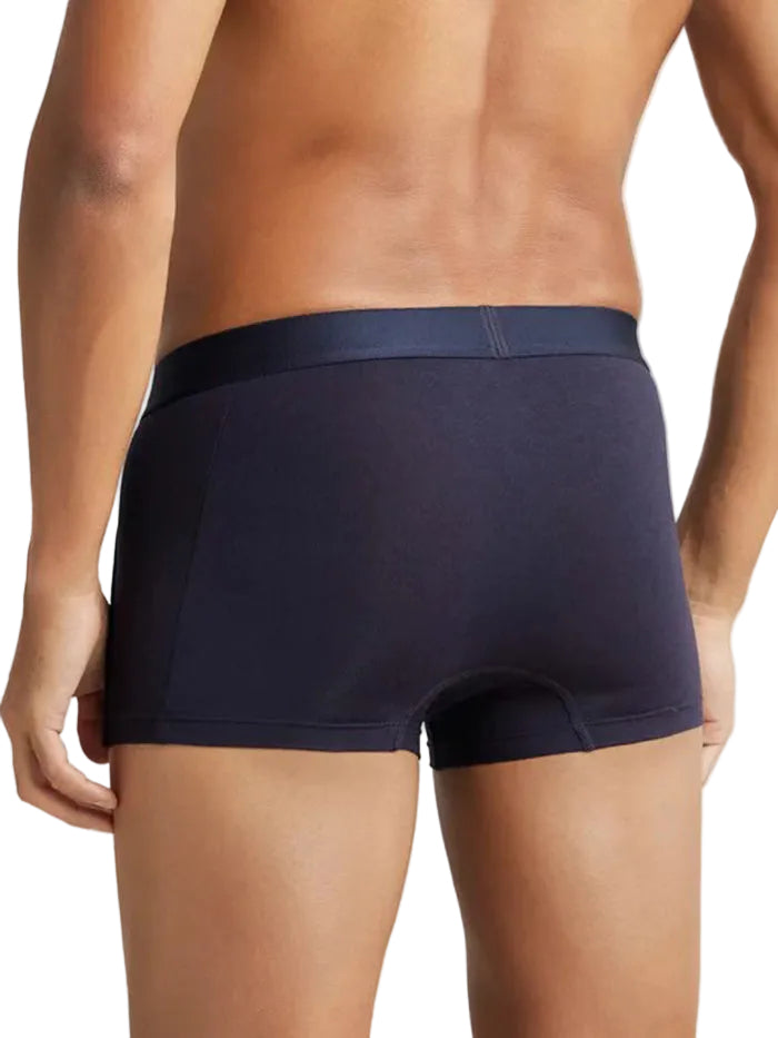 Tencel Micro Modal Cotton Elastane Stretch Solid Trunk with Natural StayFresh Properties - True Navy