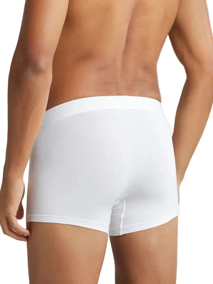 Tencel Micro Modal Cotton Elastane Stretch Solid Trunk with Natural StayFresh Properties - White